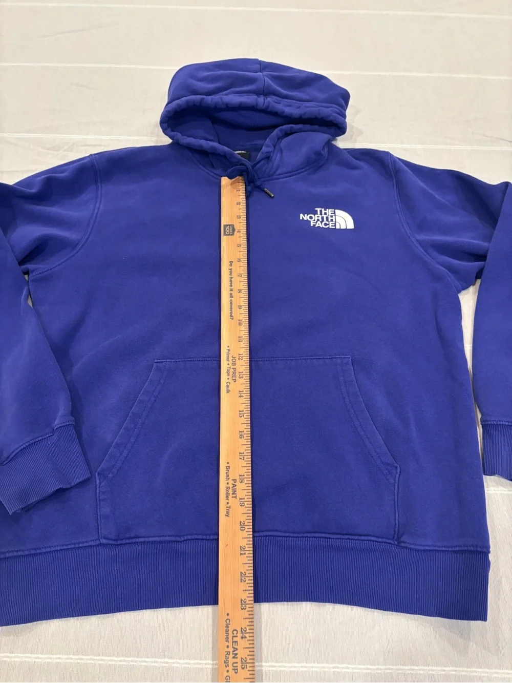 The North Face Purple Pullover Hoodie Men’s Large Box Logo Never Stop Exploring